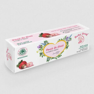Pasta de Dinti "Bebe Drag" cu Argila si Capsuni 50ml